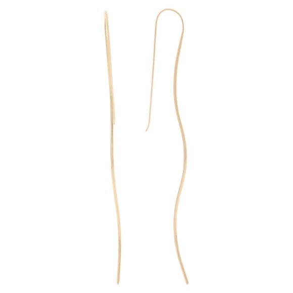 SHAANTI JEWELS Jewelry - SHAANTI JEWELS Made In India 18kt Gold Plated Long Twist Earrings